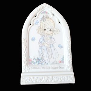 Vintage 1993 Precious Moments Collect "I Believe in the Old Rugged Cross" Statue